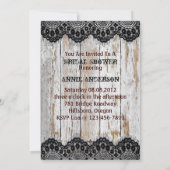 Western-Korsett-Brautparty Einladung (Rückseite)