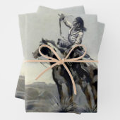 Western "Krieg" von Charles M. Russell Geschenkpapier Set (Beispiel)