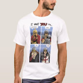 Western-Krieger-Gitter T-Shirt (Vorderseite)