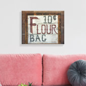 Western Küche Dekor Altes Mehl Zeichen Leinwanddruck (Insitu (Wohnzimmer))
