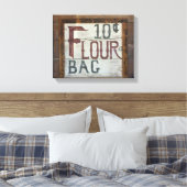 Western Küche Dekor Altes Mehl Zeichen Leinwanddruck (Insitu (Schlafzimmer))