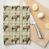 Western-Küchen-Tuch-Vintager Cowboy Geschirrtuch (Viertel Falte)