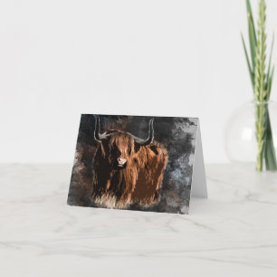 Western Kuh Bull Notecard