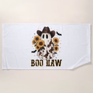 Western Kuh Spot Spooky Ghost Boo Haw Strandtuch