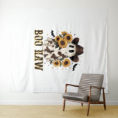 Western Kuh Spot Spooky Ghost Boo Haw Wandteppich (Beispiel (Horizontal))