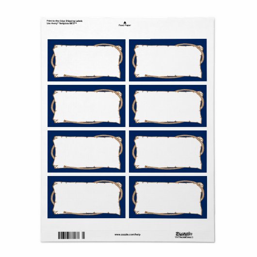 Western-Label mit dem Party Rope (Vorne)