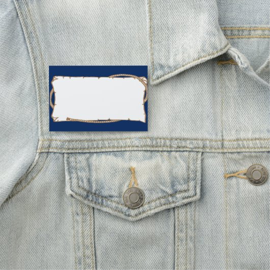 Western-Label mit dem Party Rope Namensschild (Beispiel)