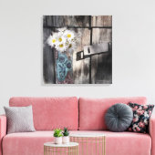 Western Land daisa Stallholz Cowboy Stiefel Leinwanddruck (Insitu (Wohnzimmer))