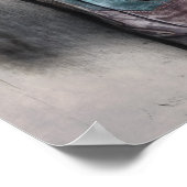 Western Land daisa Stallholz Cowboy Stiefel Poster (Ecke)