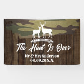 Western Land Hirsch die Jagd ist vorbei Hochzeit Banner (Horizontal)