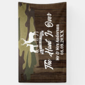 Western Land Hirsch die Jagd ist vorbei Hochzeit Banner (Vertikal)