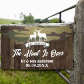 Western Land Hirsch die Jagd ist vorbei Hochzeit Banner