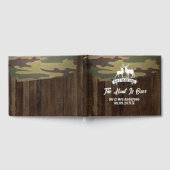 Western Land Hirsch die Jagd ist vorbei Hochzeit Gästebuch (Voll)