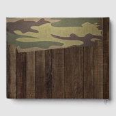 Western Land Hirsch die Jagd ist vorbei Hochzeit Gästebuch (Rückseite)