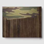 Western Land Hirsch die Jagd ist vorbei Hochzeit Gästebuch (Rückseite)