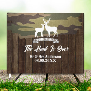 Western Land Hirsch die Jagd ist vorbei Hochzeit Gästebuch
