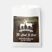 Western Land Hirsch die Jagd ist vorbei Hochzeit Geschenktütchen (Vorderseite)