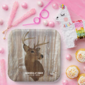 Western Land Hirsch die Jagd ist vorbei Hochzeit Pappteller (Party)