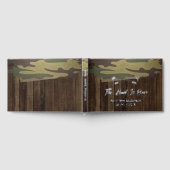 Western Land Hirsche die Jagd ist über Hochzeitsfo Gästebuch (Voll)