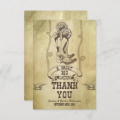 Western Land Hochzeit danke Ihnen Karten (Vorne/Hinten)