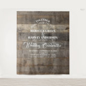 Western Land Holzkornstall Hochzeit Hintergrund Wandteppich (Vorderseite)