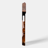 Western Land, in dem Cowboystiefel aus Holz stehen Case-Mate iPhone Hülle (Rückseite / Rechts)