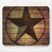 Western Land Primitive Stallholz Texas Star Mousepad (Vorne)