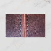 Western Land Weathering Stitching Imitats Leather Visitenkarte (Rückseite)
