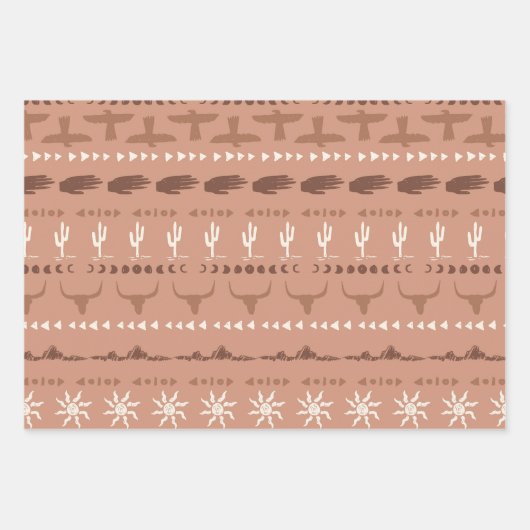 Western Landschaft Geschenkpapier Set (Vorderseite)