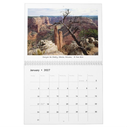 Western-Landschaften Kalender (Jan 2027)