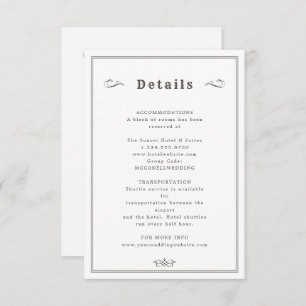 Western Langkornhochzeit Begleitkarte