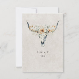 Western-Langkornmöbel Auswahl Hochzeitsfeier RSVP Karte