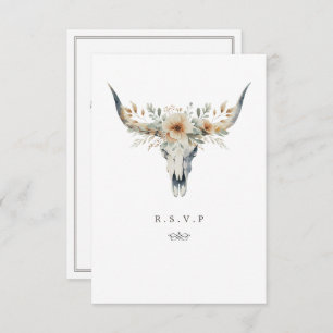 Western-Langkornmöbel Auswahl Hochzeitsfeier RSVP Karte