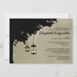 Western Lanterns Bridal Dusche Einladungen