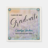 Western Lavender Fields Graduation Party Napkin Serviette (Vorderseite)