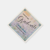Western Lavender Fields Graduation Party Napkin Serviette (Ecke)