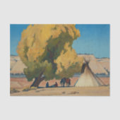 Western "Lazy Autumn" von Maynard Dixon Seidenpapier (Vorderseite)