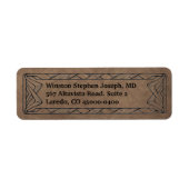 Western Leather Rücksendeadresse (Vorne)