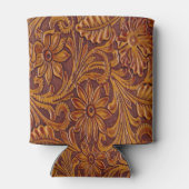 Western Leder Druckknopf Dosenkühler (Rückseite)