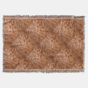 Western Leder Druckkopf Blanken Decke