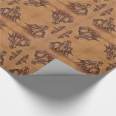 Western Lederpferd Riding Rodeo Cowboy Geschenkpapier (Ecke)