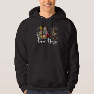 Western Leopard Cowhide Liebe kam nach unten Hoodie
