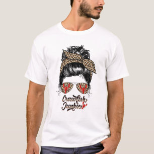 Western Leopard Mama Mama Crawfish Junkie Texas Ku T-Shirt