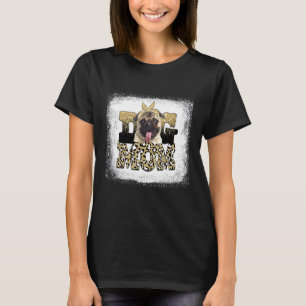 Western Leopard Mops Mama Muttertag T-Shirt