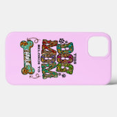 Western Leopard Pattern Dog Mama Knochen Case-Mate iPhone Hülle (Rückseite (Horizontal))