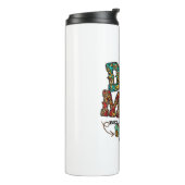 Western Leopard Pattern Dog Mama Knochen Thermosbecher (Nach links gedreht)