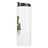 Western Leopard Pattern Dog Mama Knochen Thermosbecher (Nach rechts gedreht)