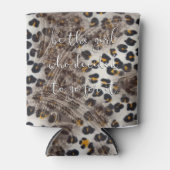 Western Leopard Print Imitate Leder Sublimierung Dosenkühler (Vorderseite)