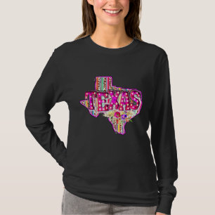 Western Leopard Serape Texas Staat Zuhause Texas C T-Shirt