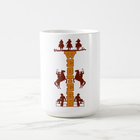 Western Lesezeichen Kaffeetasse (Mittel)